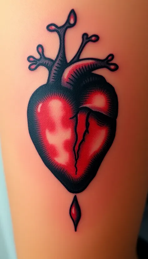 broken heart tattoos