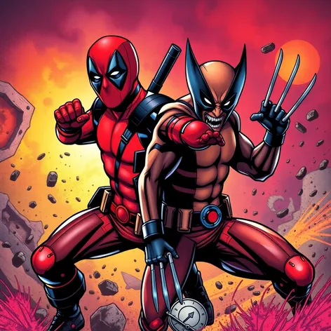 diseño de deadpool y