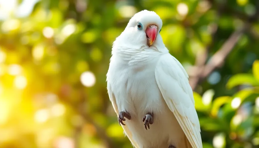 white parakeet