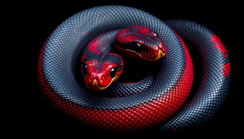 black red snake