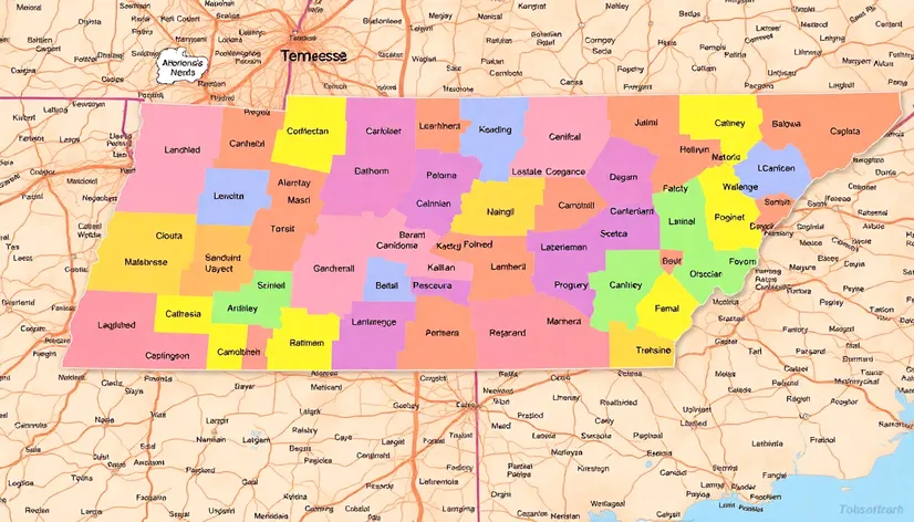 counties in tennessee map