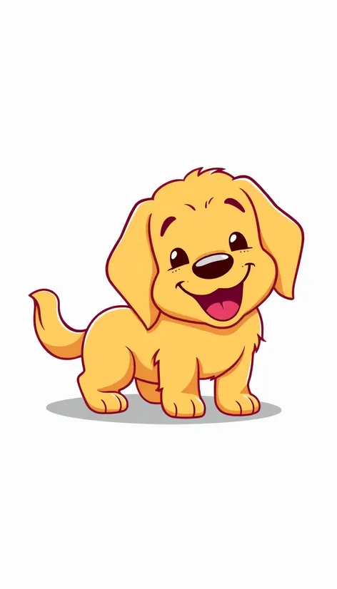 golden retriever cartoon