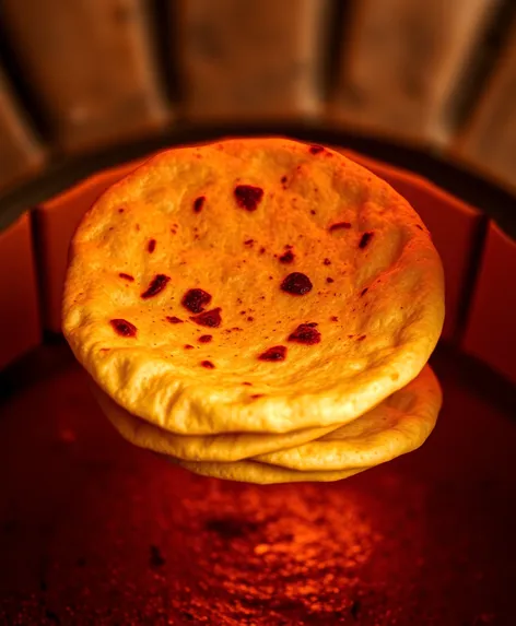 tandoori roti in tandoor