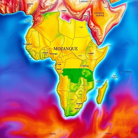 map africa mozambique