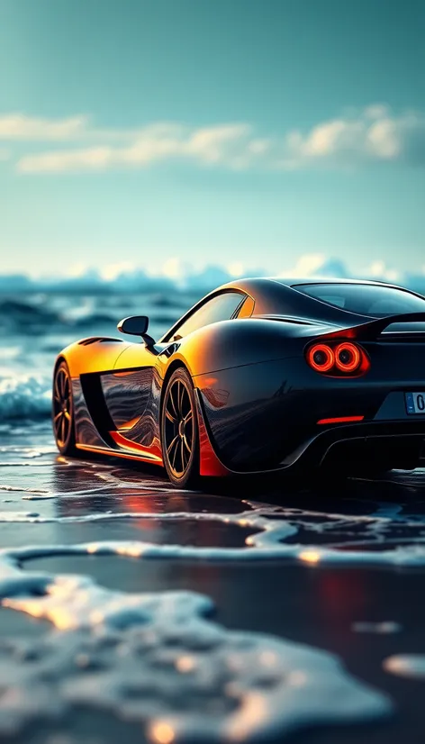 carrera gt ocean wallpaper