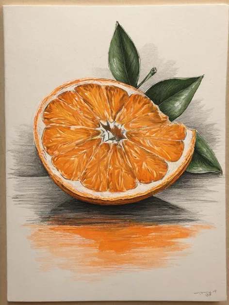 orange drawing