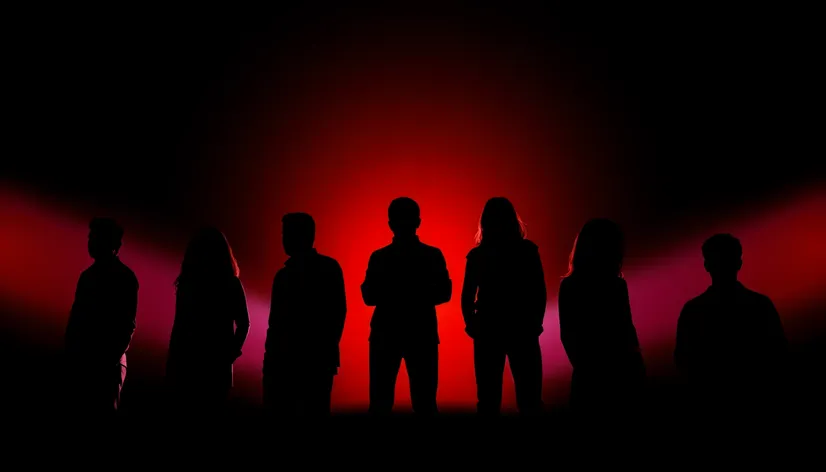 silhouette of 8 people