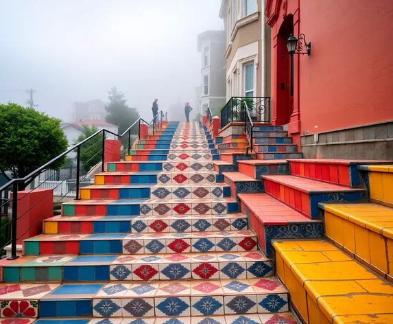 tiled steps of san