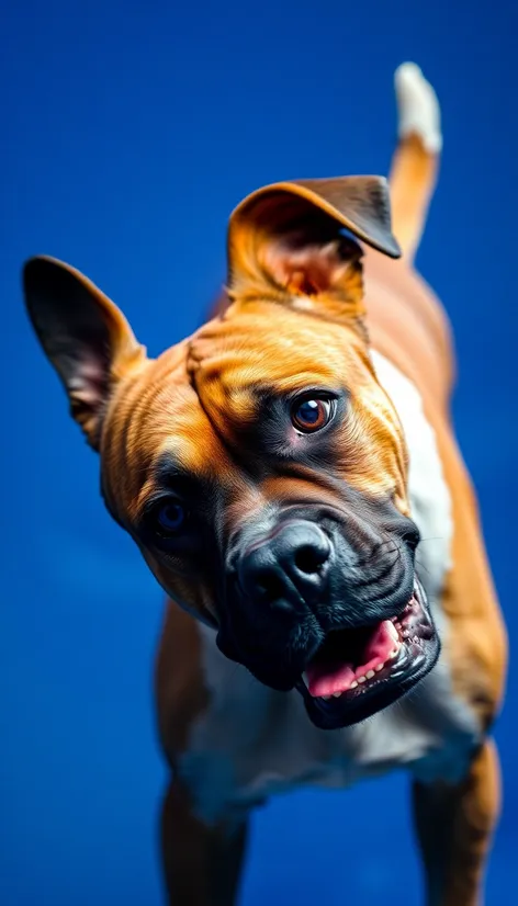 boxer dog with tail