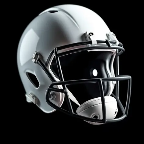 white football helmet