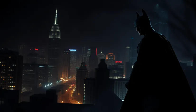 batman staring at city