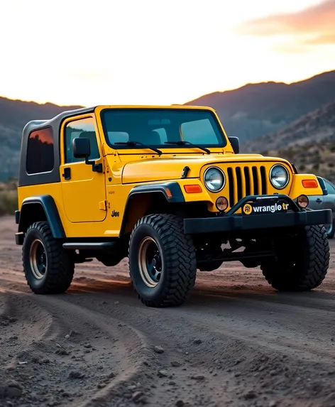 jeep wrangler tj yellow