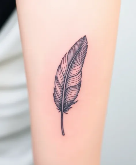 soft feather tattoo drawing