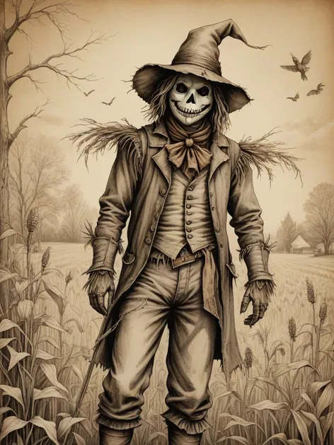 scarecrow drawing