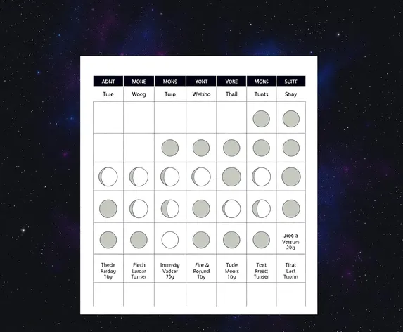 moon planner printable free