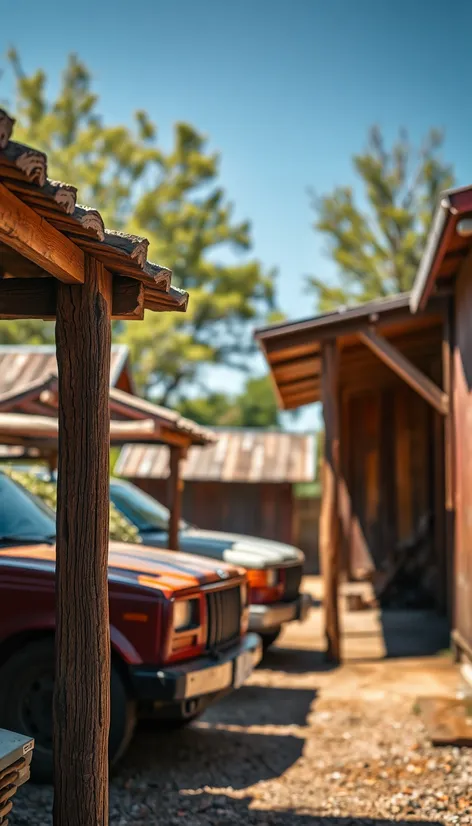 wooden carports