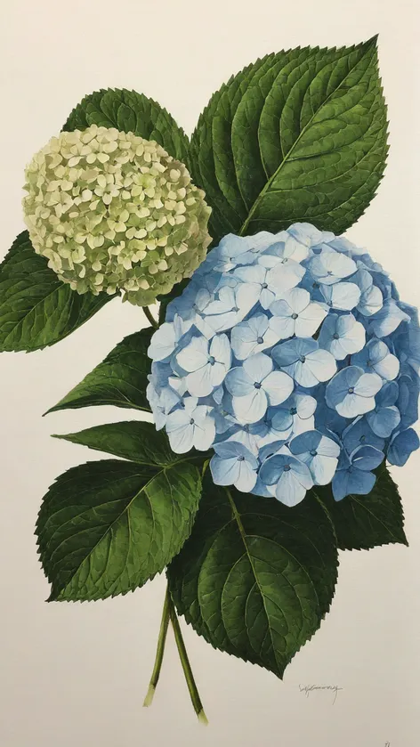 hydrangea drawing