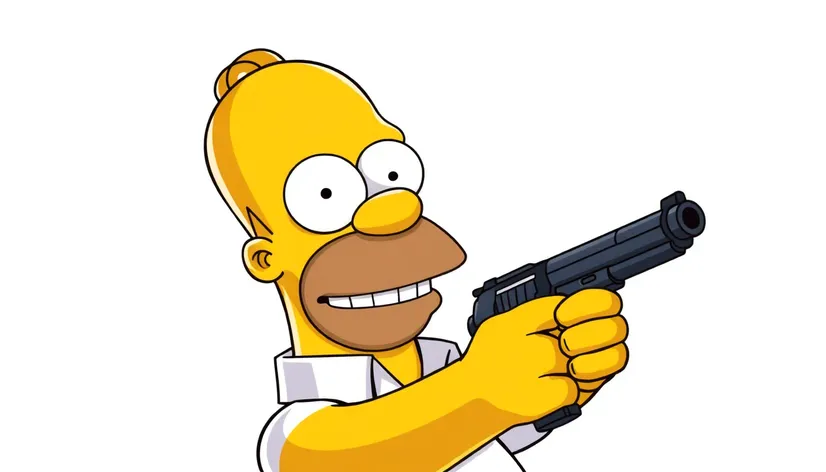 homer simpson with a