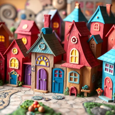 cardboard whoville houses