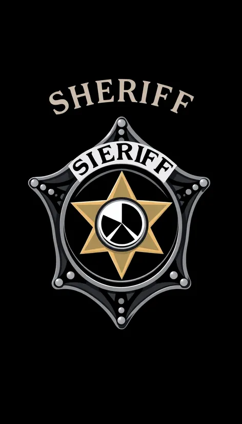 printable sheriff badge realistic