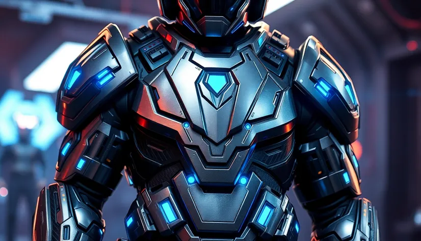 futuristic armor suit