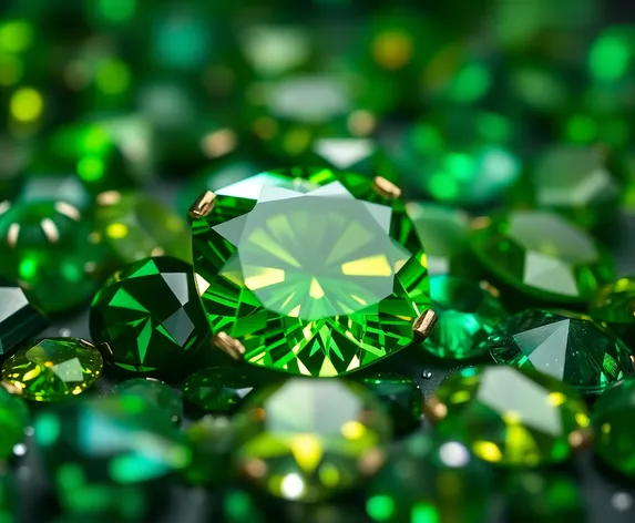 green colored gemstones