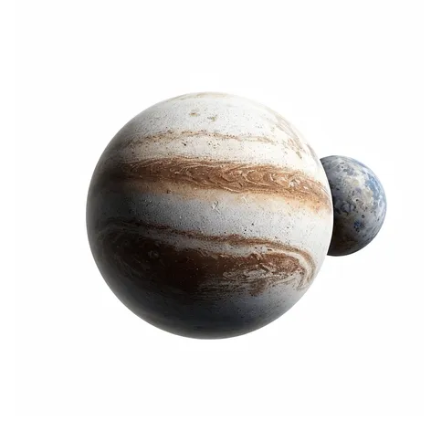 Planets on white background