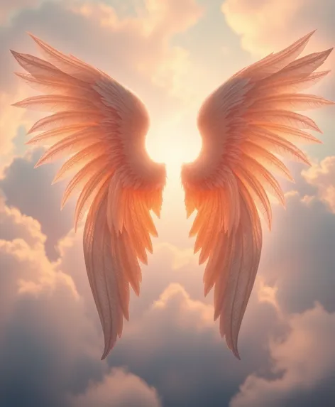 angel wings vector art