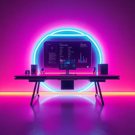 futuristic desk