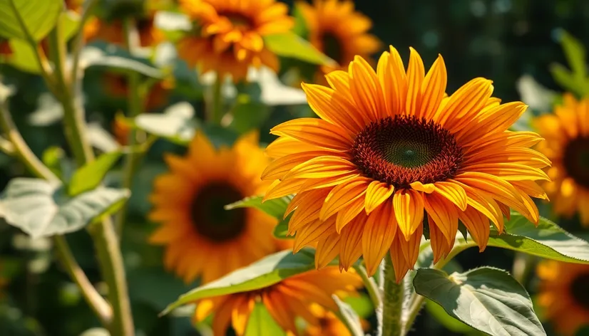 sunflower plant leaves