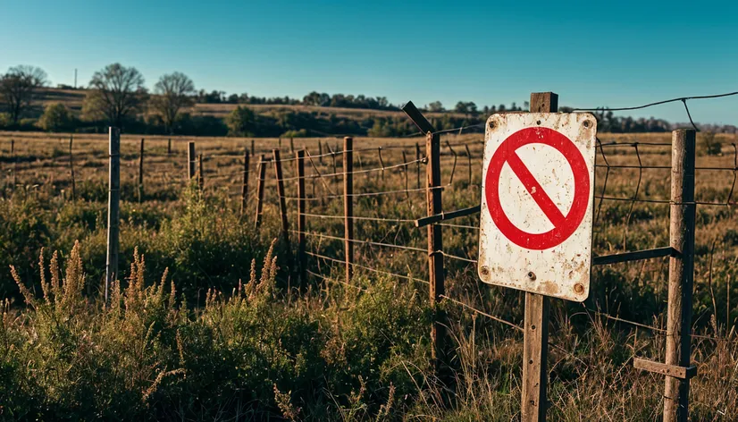 no trespassing signs