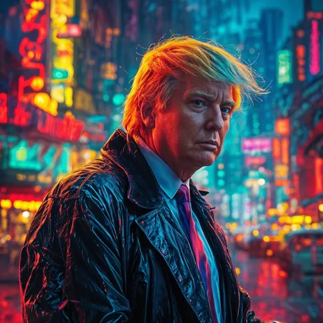 Rainbow haired donald trump