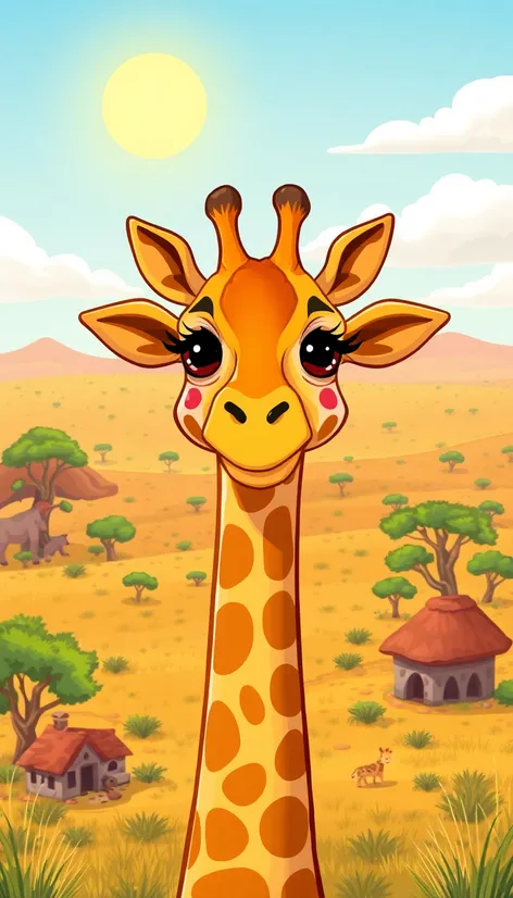 short neck giraffe