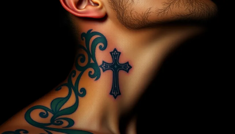 tattoo of cross on