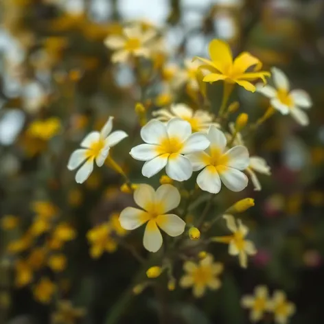 white and yellow flowers