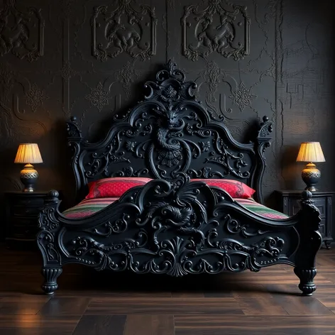 black dragon bed frame