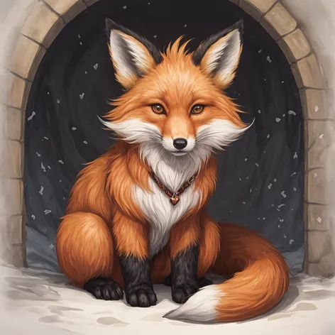 furry fox-dragon