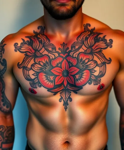 chest tattoo men