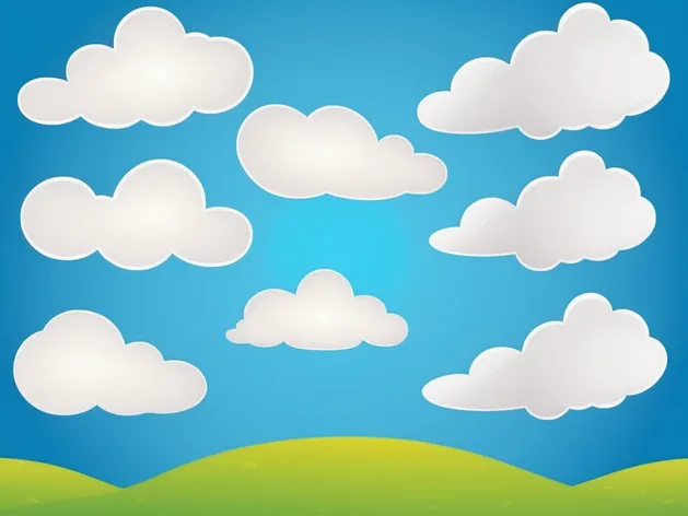 cartoon clouds