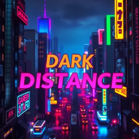 dark distance font