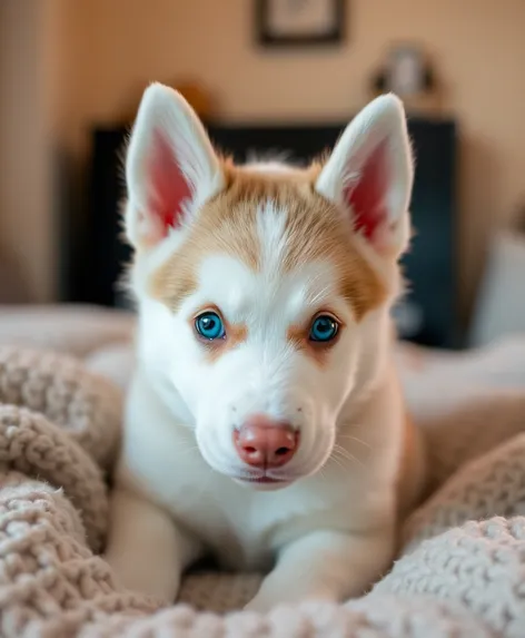 white husky puppy with