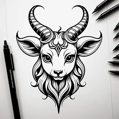 Kawaii baphomet demon goat