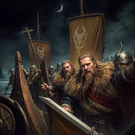 Viking raiding party