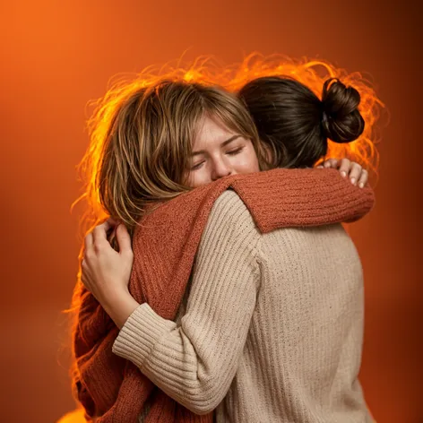 Hug each other