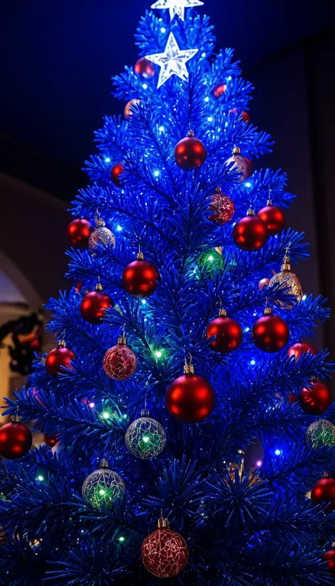 blue christmas tree