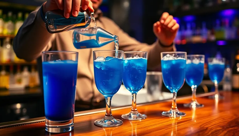 blue colored alcoholic beverages