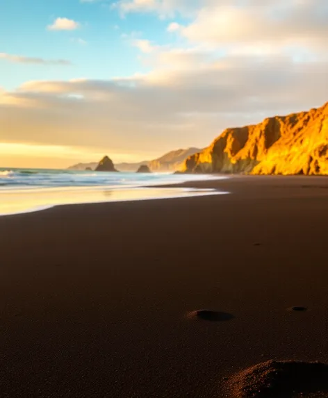 black sand beach california