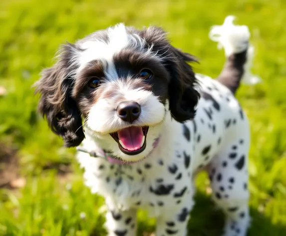 dalmatian poodle mix