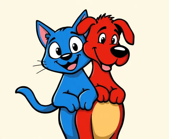 blue cat red dog