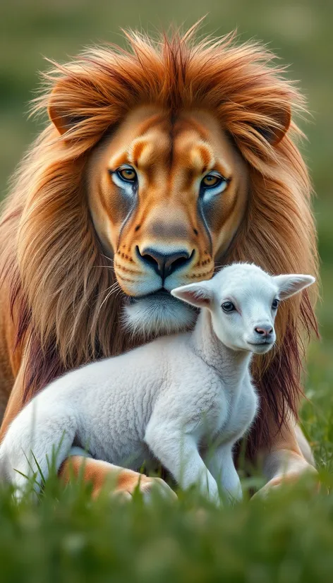 lion and lamb tattoo